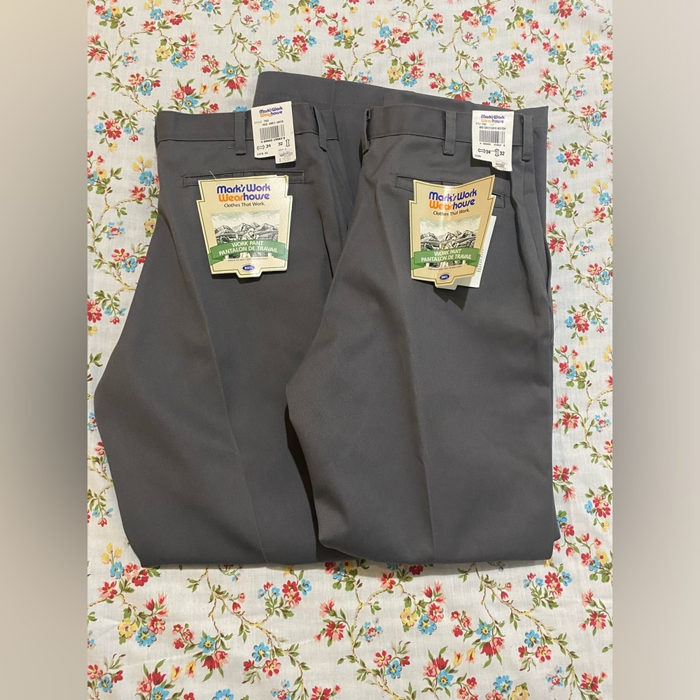 2 pair vintage Marks work pants size 34x32 New!